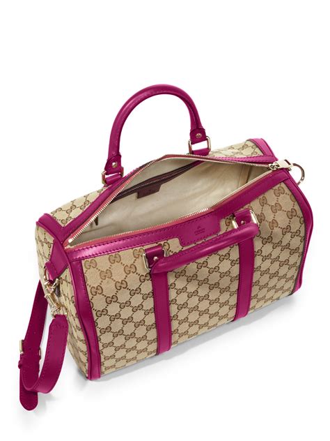 gucci boston bag canvas